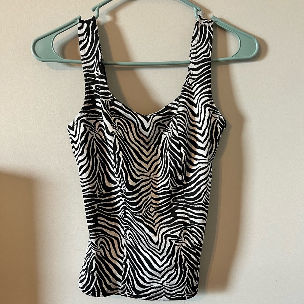 Vintage Chesley Corset Look Abstract Line Animal … - image 1